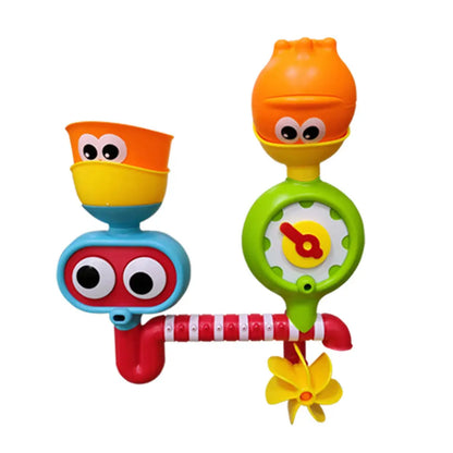 Kids Bath Fun Toy – Water Spray Eye Waterwheel Bath Set
