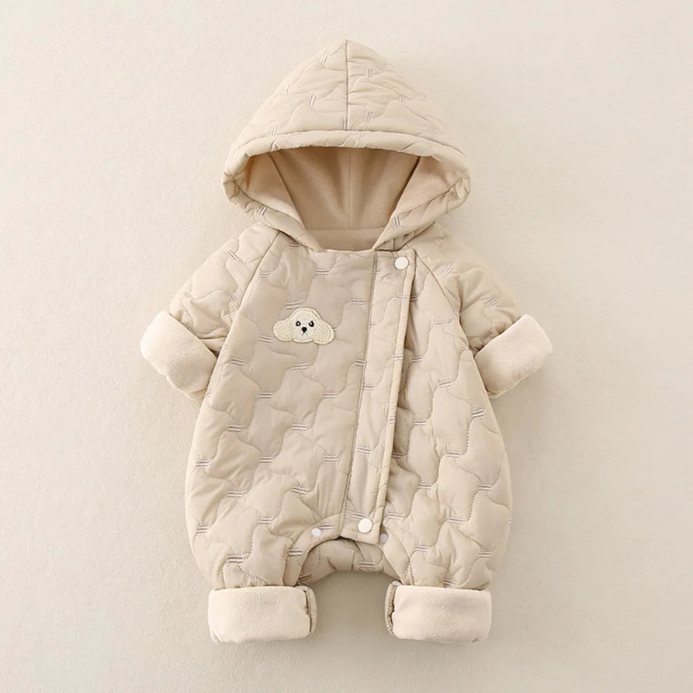 Grenouillère douillette rembourrée en coton pour bébé