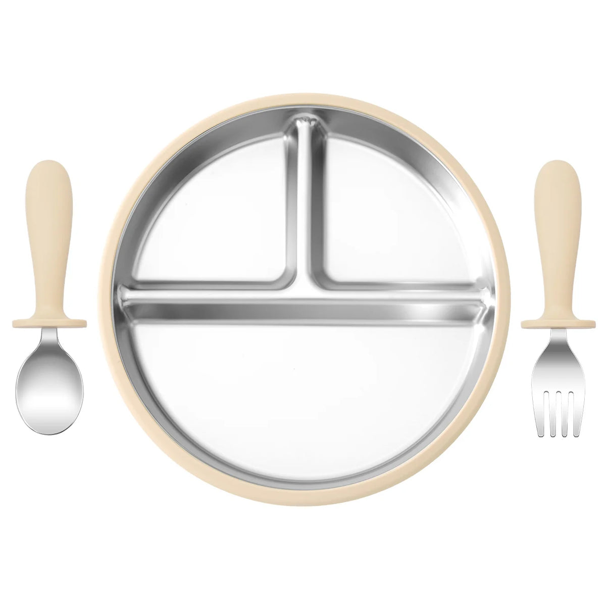 Kids Feeding Essentials – 3PCS Bowl, Spoon & Fork Set
