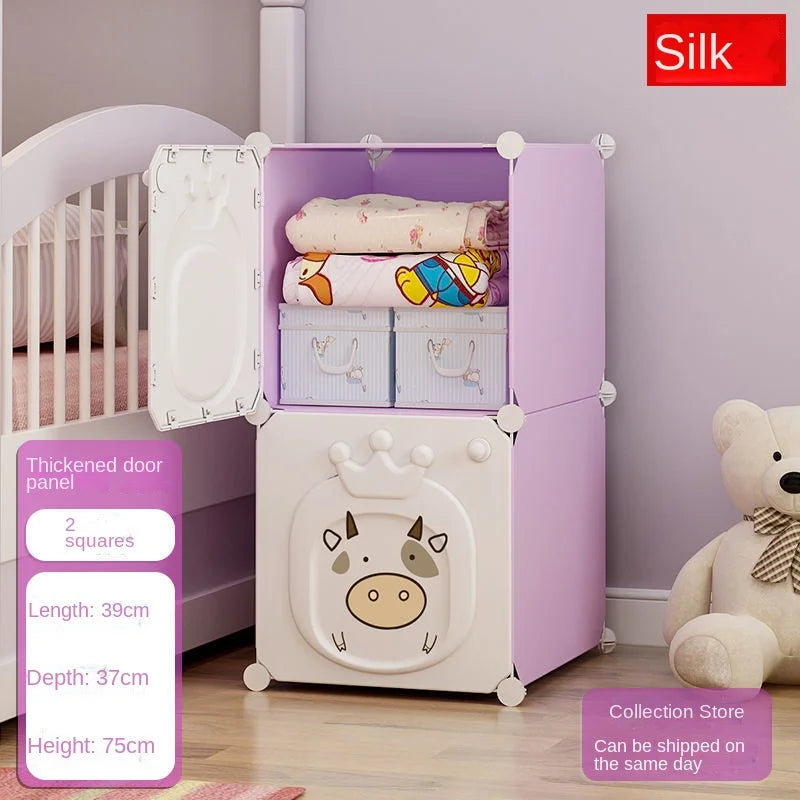 Armoire moderne pour enfants – Placard et rangement pliables en plastique
