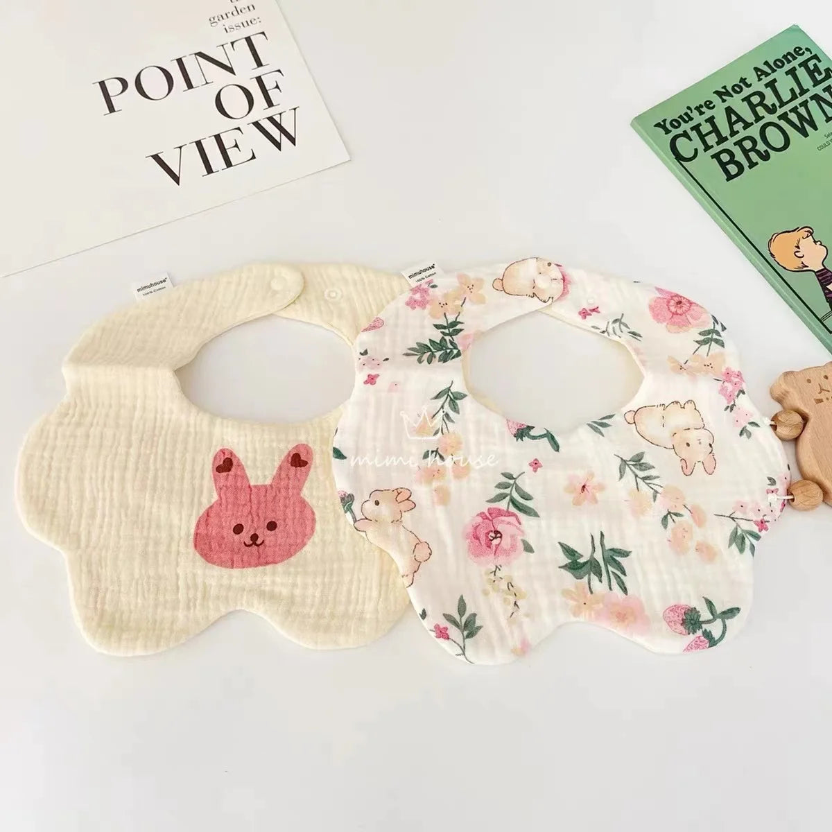 Waterproof Baby Bib – Soft Cotton Burp Cloth for Newborns