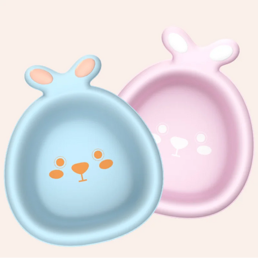 Portable Baby Bath Basin – Cute Rabbit Thickened Wash Tub