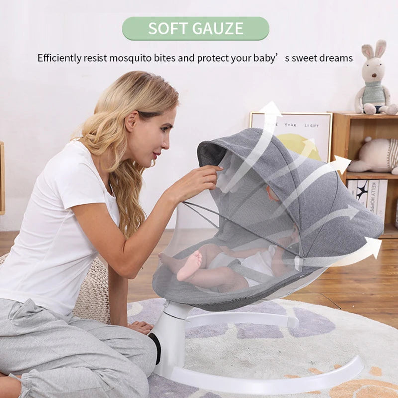 Portable Baby Swing Chair – 0-18 Months with Crib
