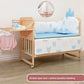 Convertible Baby Bed – Solid Wood & Adjustable Cradle