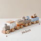 Montessori Wooden Number Train Toy with Blocks – Educational Baby Gift