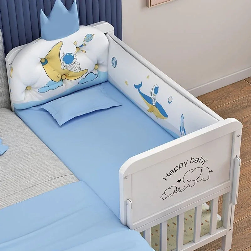 Convertible Baby Crib – Luxury Nest Bed with Mobility
