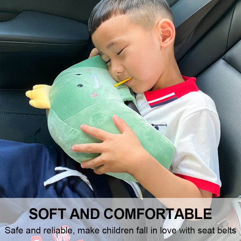 Cute Kids Car Pillow – 3-in-1 Soft Travel Cushion