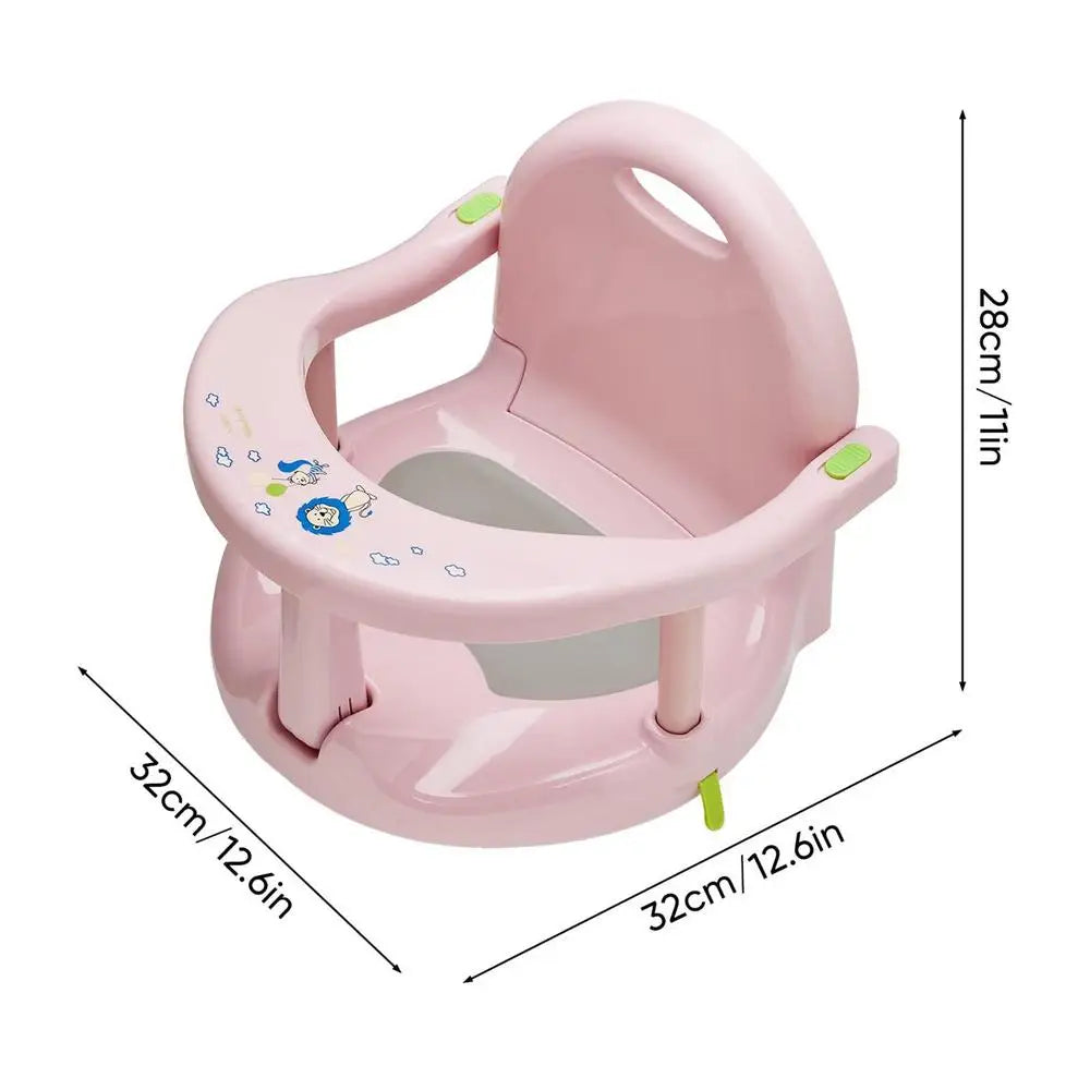 Baby Bath Seat Mat – Foldable, Anti-Slip & Secure