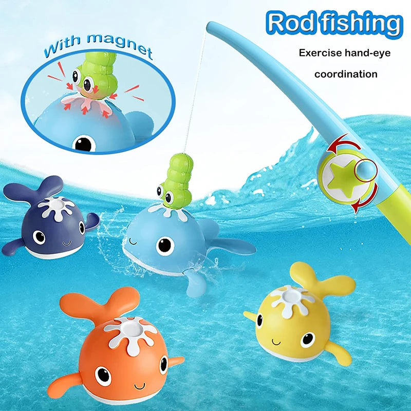 Interactive Baby Bath Toys – Pool & Water Play Animal Fishing Set