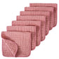 Ensemble de 6 serviettes pour bébé – Lingettes en mousseline de coton 6 épaisseurs pour le visage et le dos