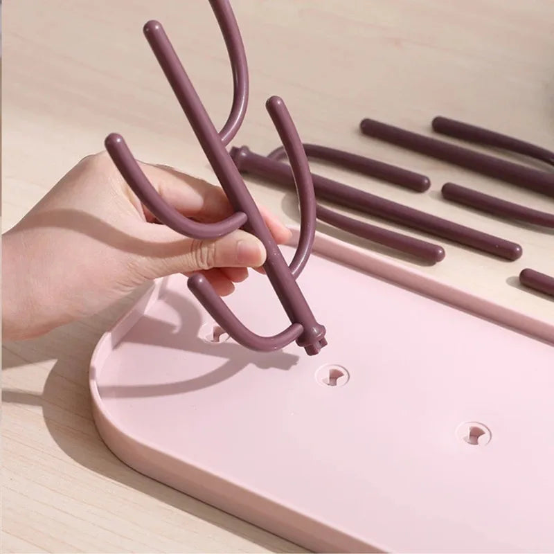 Support de rangement pour biberons – Égouttoir à biberons et porte-gobelet