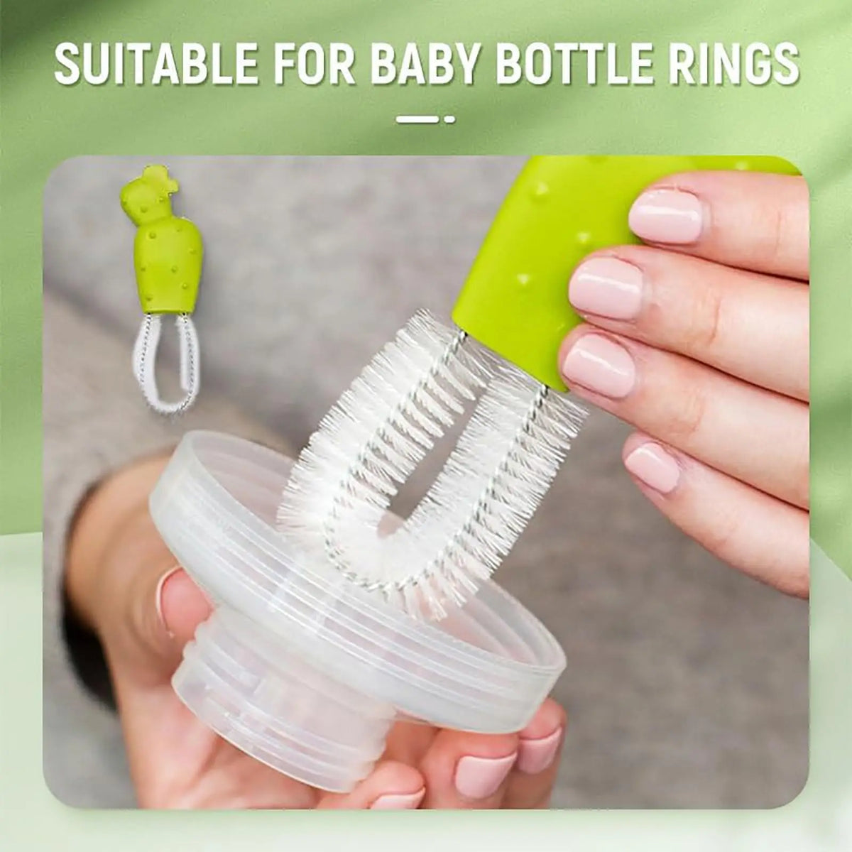 actus Baby Bottle Brush Set | 4-Piece Cleaning Kit for Bottles & Straws