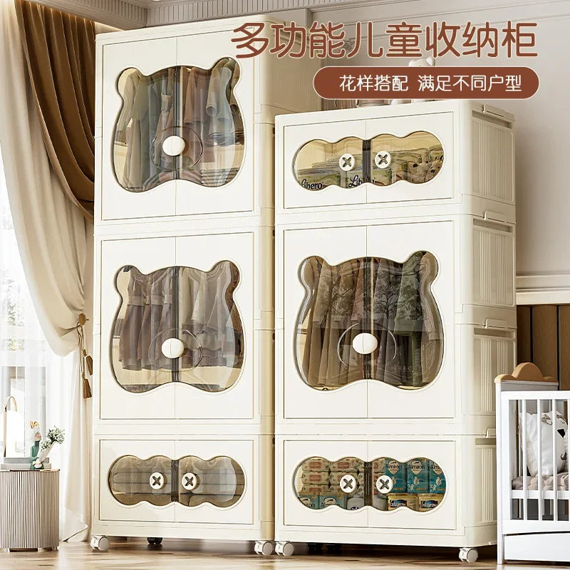 Armoire bébé pliable – Placard et meuble de rangement en plastique
