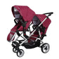 Foldable Twin High-View Stroller – Sit or Lie Down, Double Multifunction