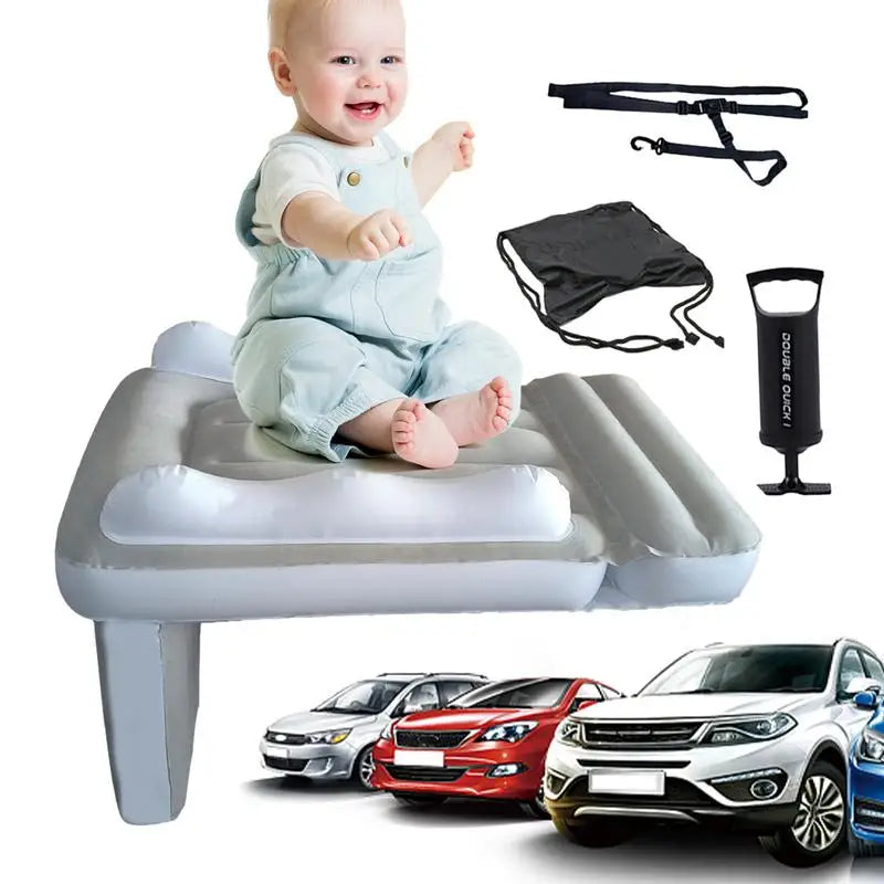 Lit de voyage gonflable – Extension de siège auto et avion pour enfants et bébés