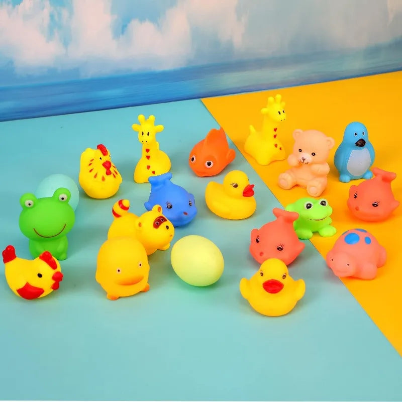 Kids Bath Play Set – Soft Rubber Swimming Toys for Toddlers