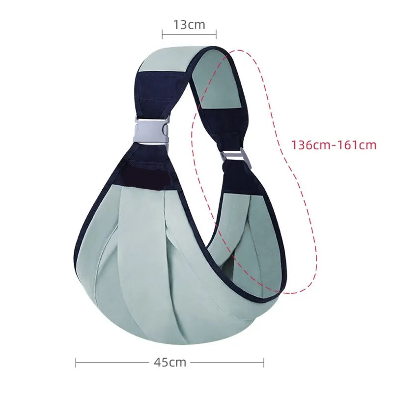 Porte-bébé ergonomique vert – Sûr et confortable