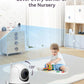 Babyphone double caméra 7 pouces – Écran partagé, PTZ, vision nocturne automatique