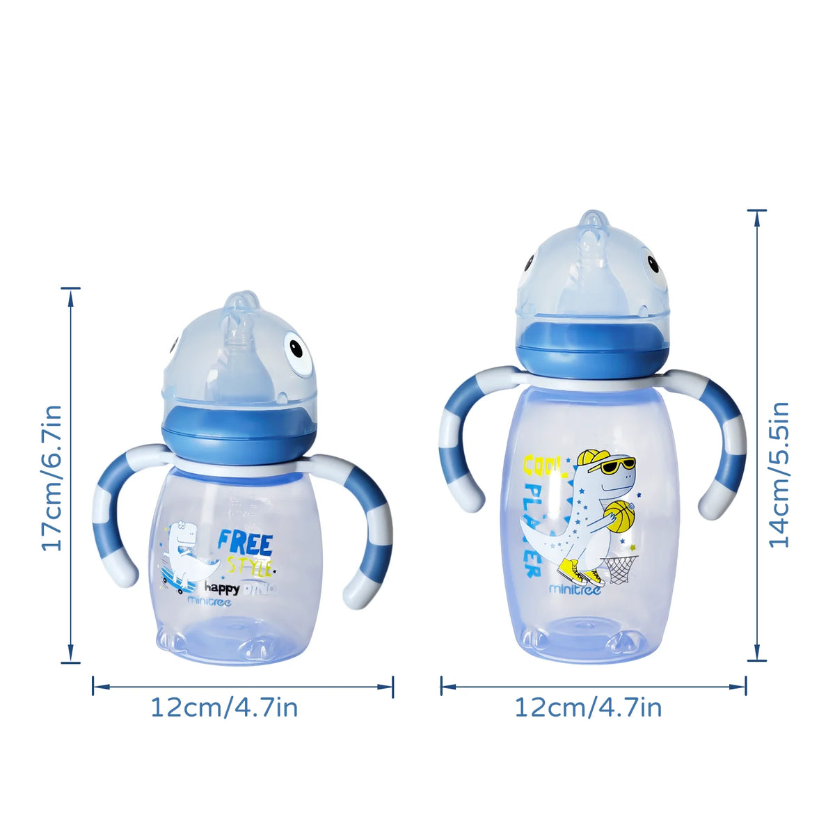 Newborn Feeding Bottle – 150/270ml, Safe PP, Leak-Proof