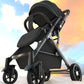 Ultra-Light Four-Wheel Baby Stroller – Sit & Lie Down, Foldable High-View