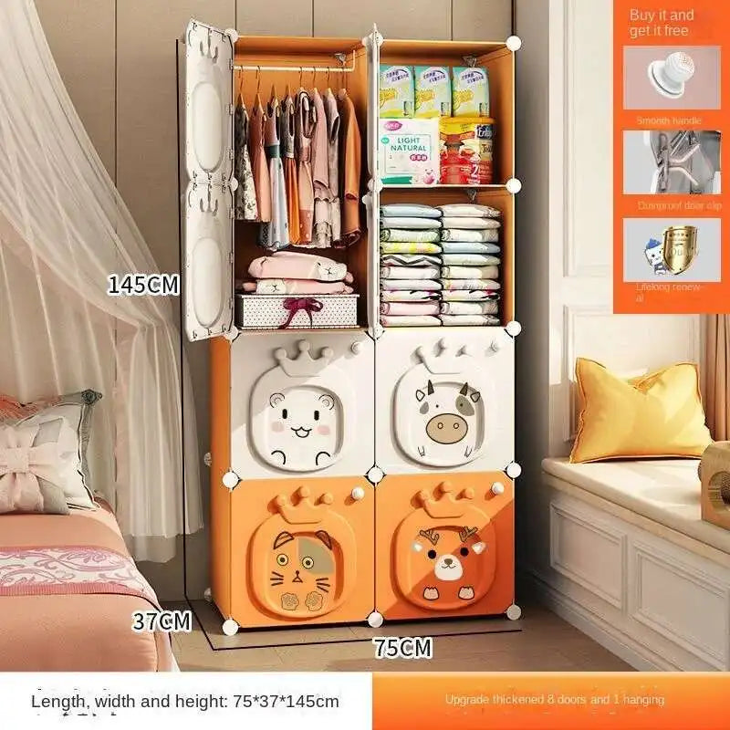 Armoire pliante – Placard bébé en plastique et rangement cubique