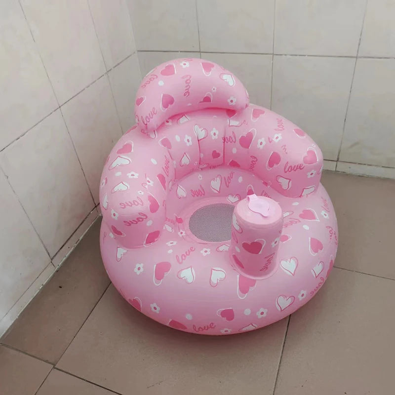 Inflatable Baby Seat – Built-in Air Pump, Learn-to-Sit Floor Chair