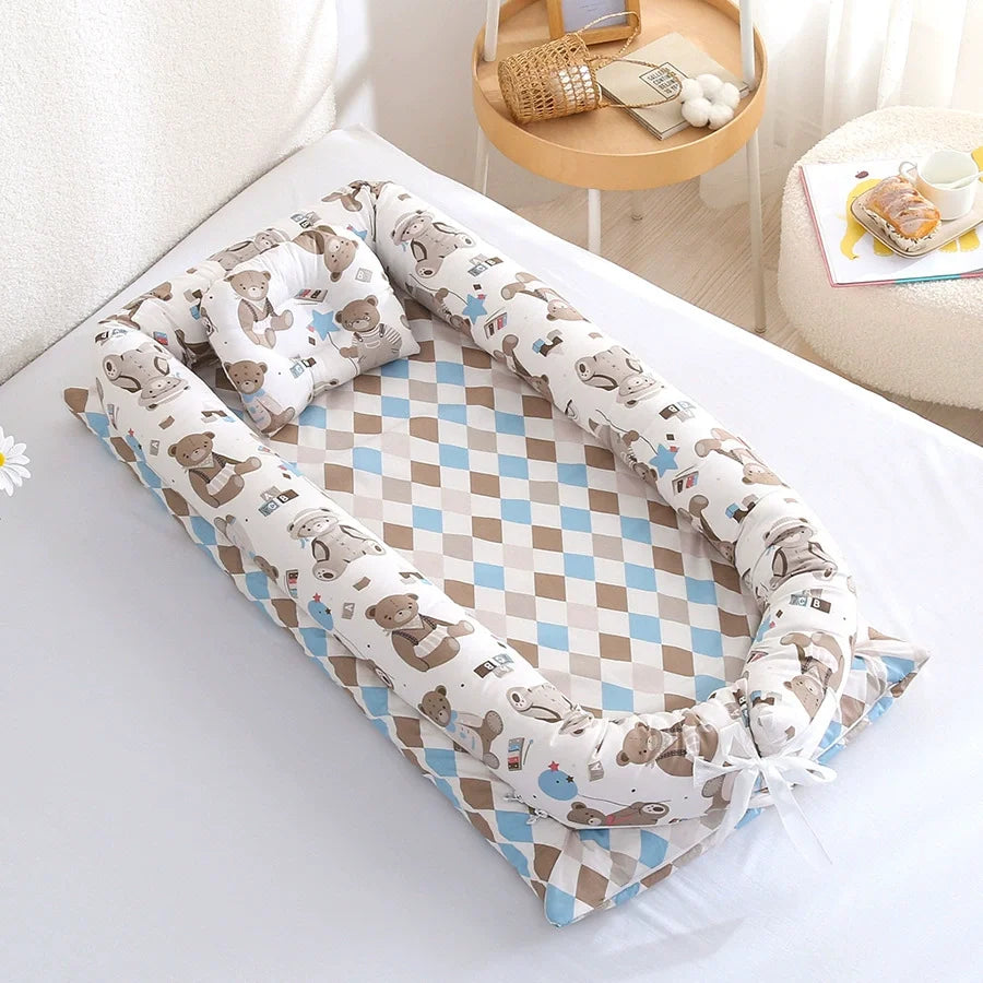 Portable Baby Nest – Folding Travel Bed for Newborns