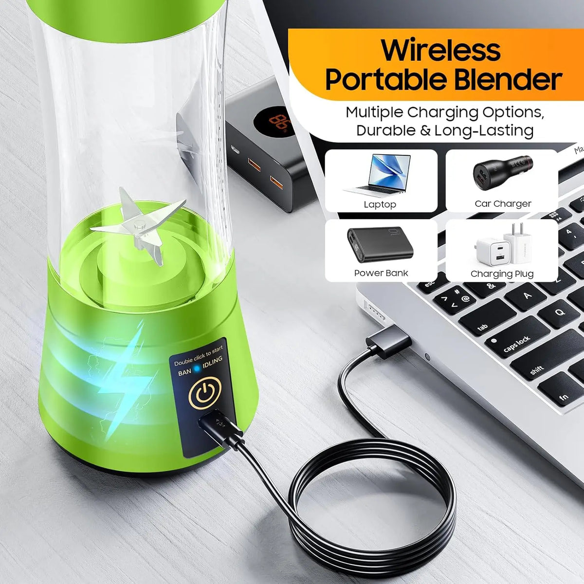 Portable Electric Baby Juicer – USB Smoothie & Shake Mixer