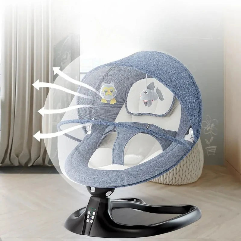 Electric Baby Swing – Soothing Cradle for Newborns