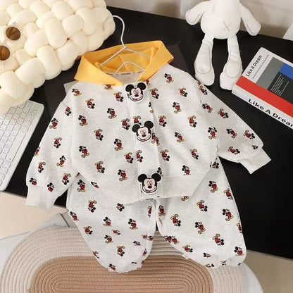 Autumn Baby Outfit – Mickey Sweatshirt & Pants Set