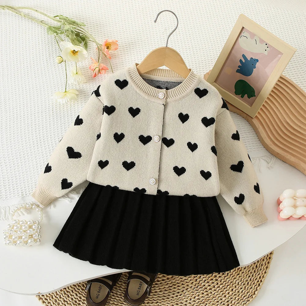 Christmas Knit Outfit for Baby Girls
