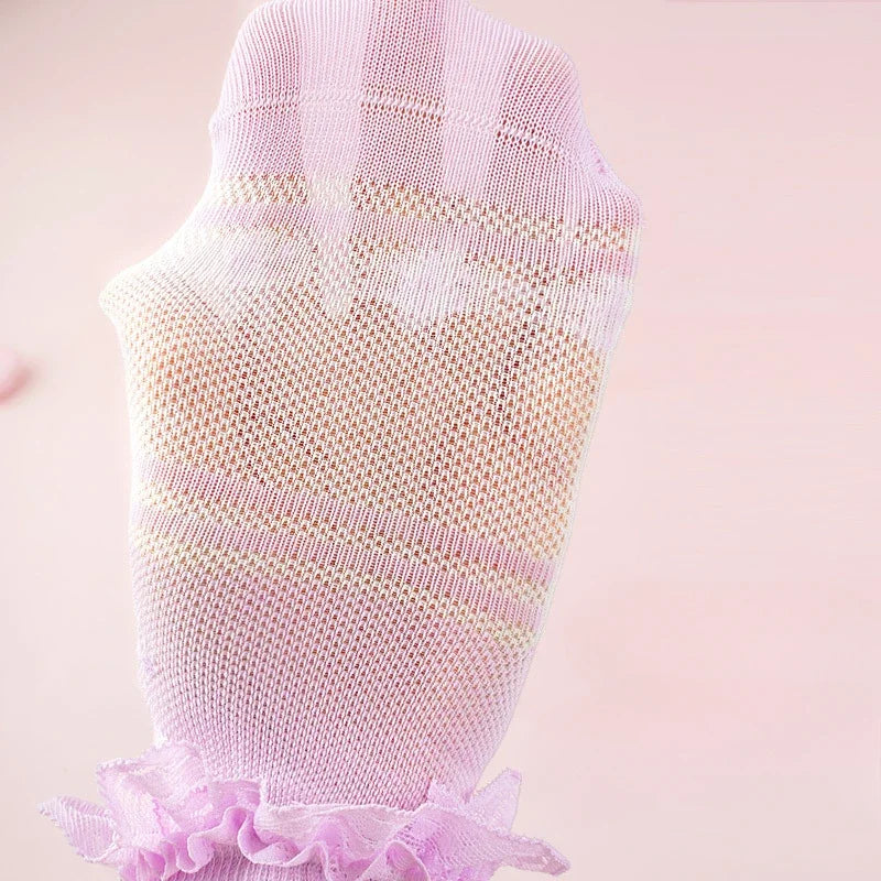 Elsa-Inspired Thin Lace Socks