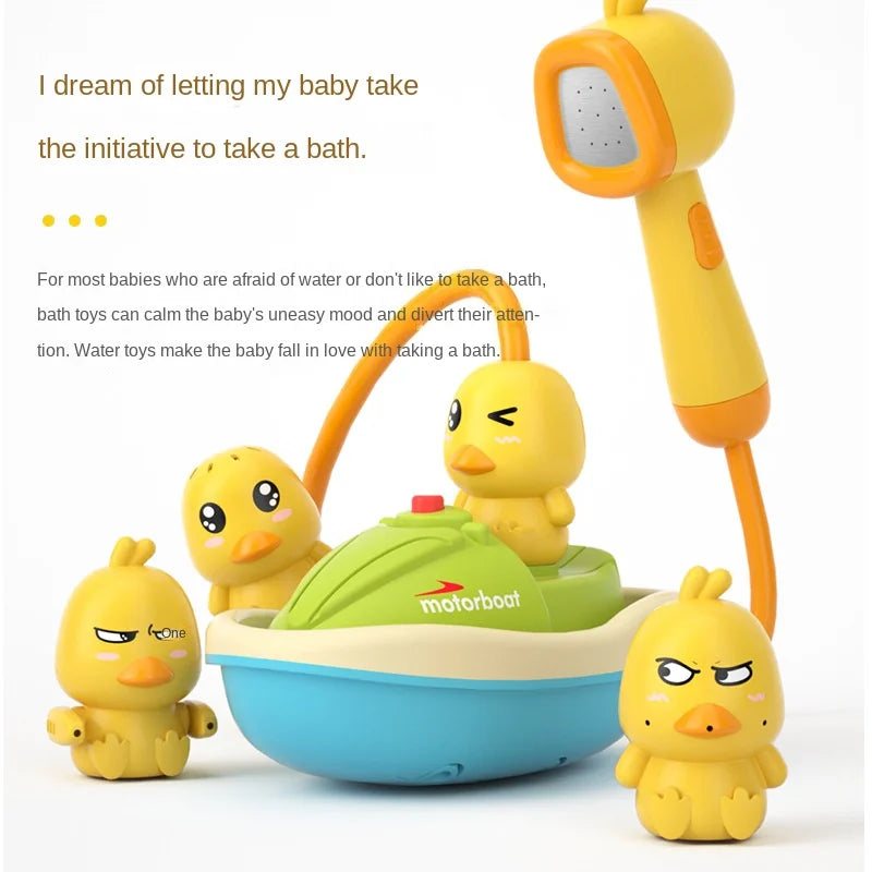 Electric Duck Bath Toy – Water Spray Fun for Toddlers