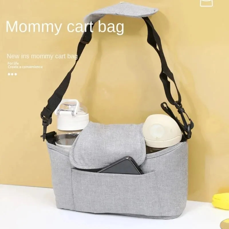 Large Capacity Baby Stroller Organizer Bag – Diaper & Bottle Holder