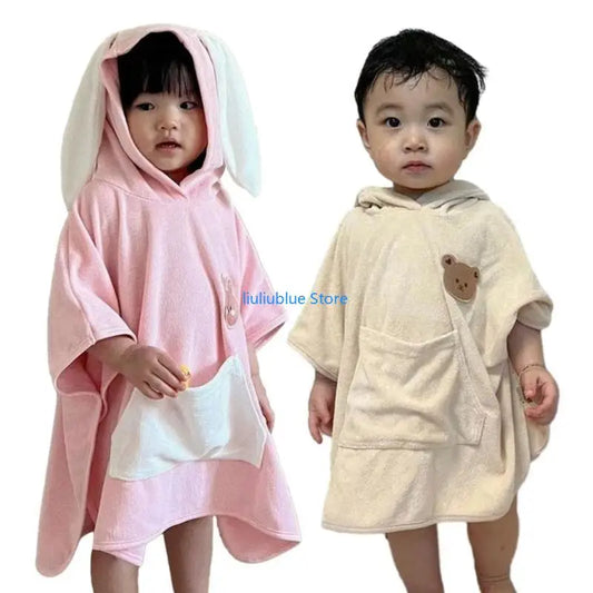 Baby Hooded Bath Towel – Soft with Bear Ears Pattern Gift (62CF)