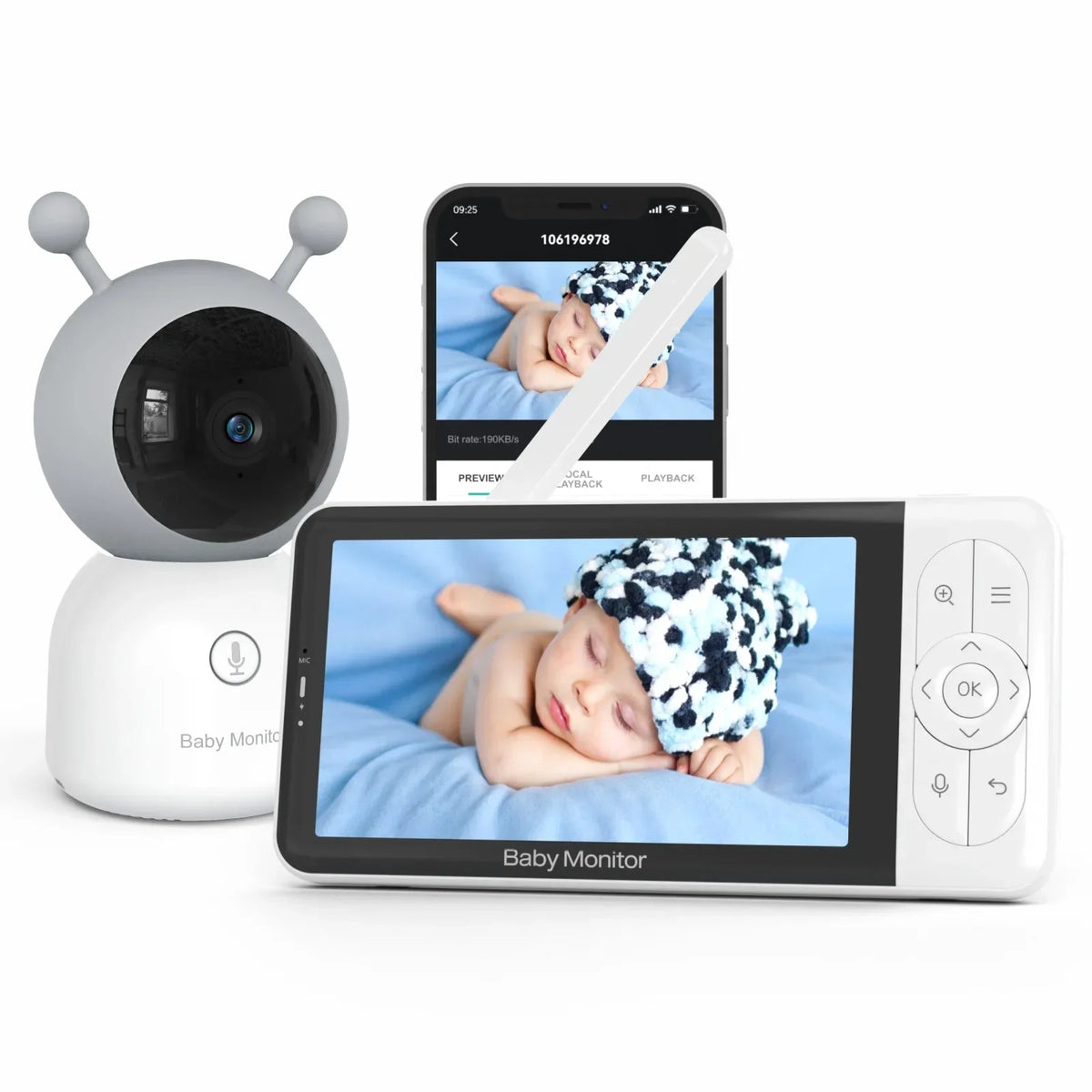 Baby Monitor 5″ B6TS HD Dual Mode App Control