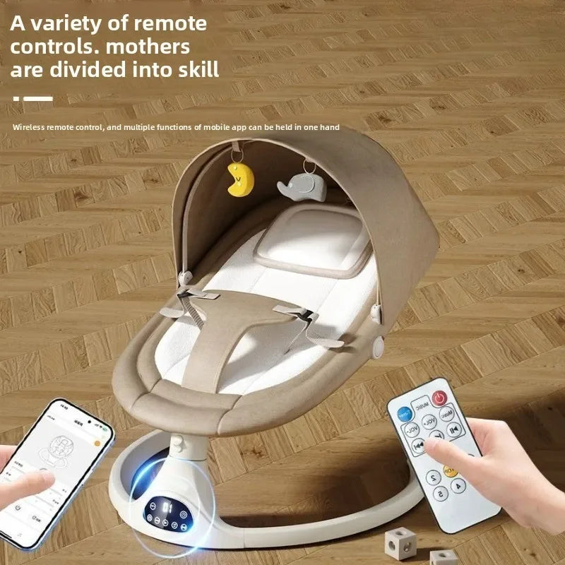 Balancelle électrique pour bébé – Berceau musical et endormisseur