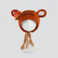 Cute Reindeer Wool Felt Bonnet for Newborn Baby Photo Shoot
