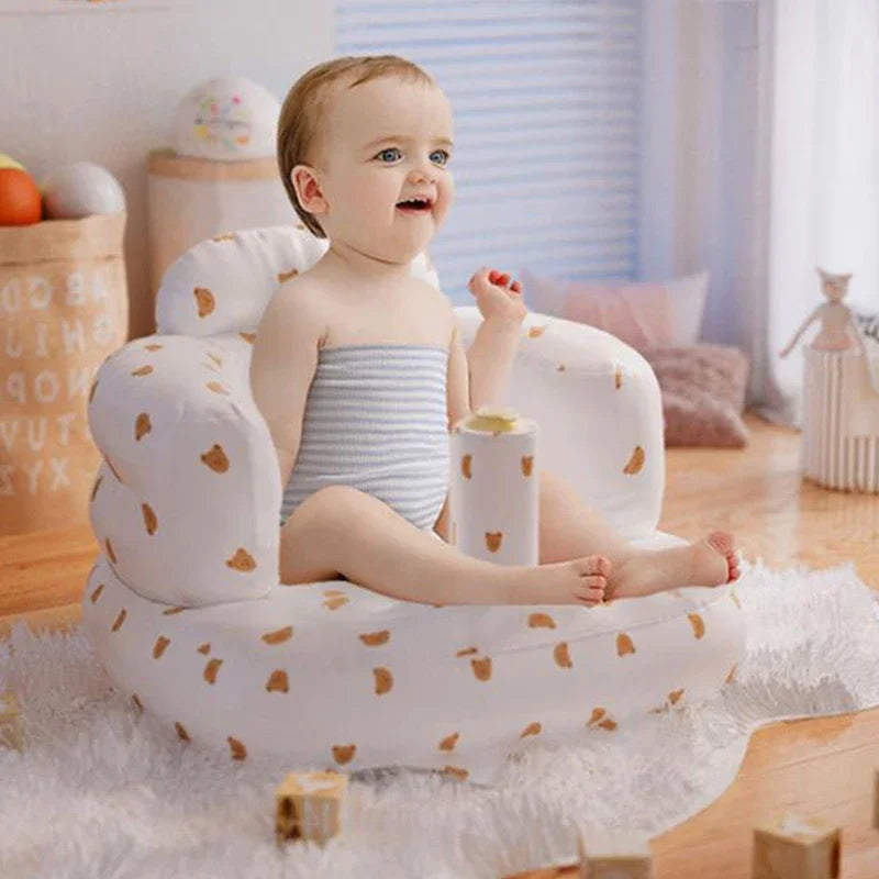 Canapé gonflable pour bébé – Chaise de bain et siège multifonction portable