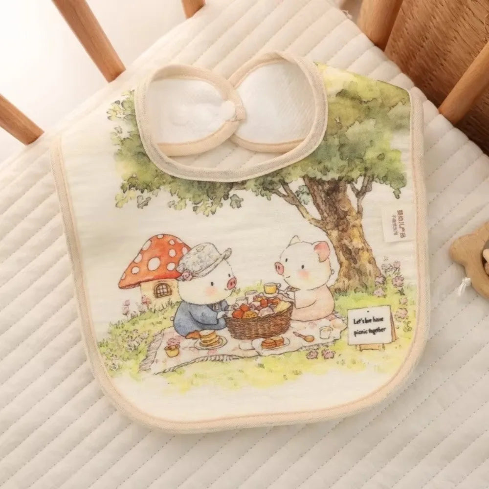 Durable Baby Bib – Soft Cotton Burp Cloth for Boys & Girls