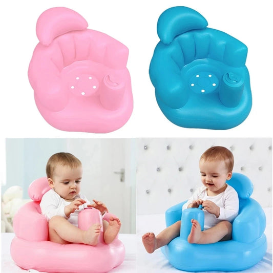 Inflatable Baby Bath & Lounge Chair – Soft, Portable Kids' Sofa