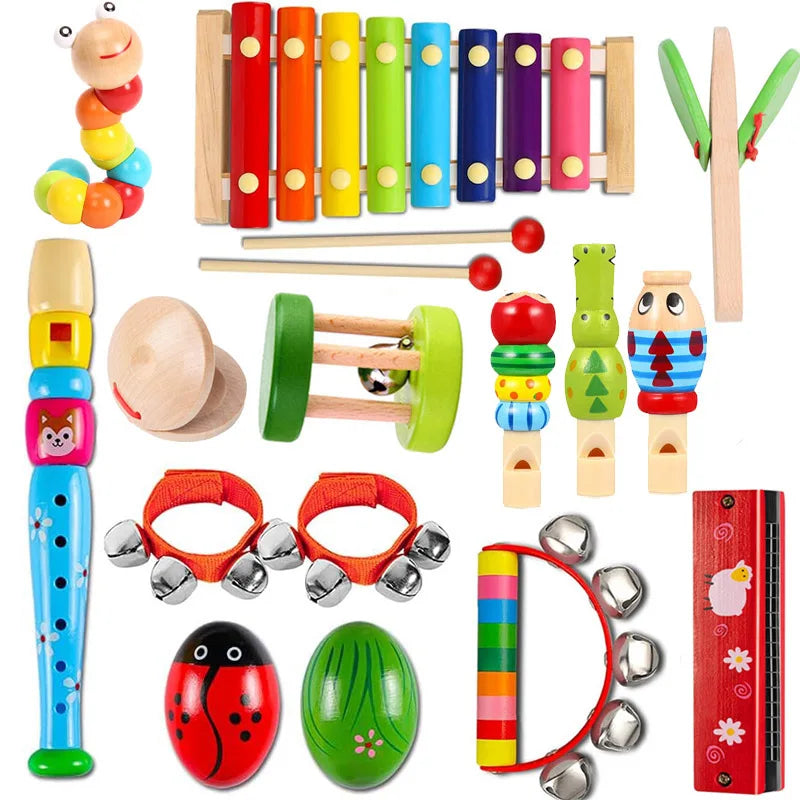 Ensemble musical Montessori de 15 pièces – Apprendre en jouant !