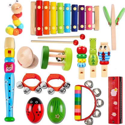 Ensemble musical Montessori de 15 pièces – Apprendre en jouant !