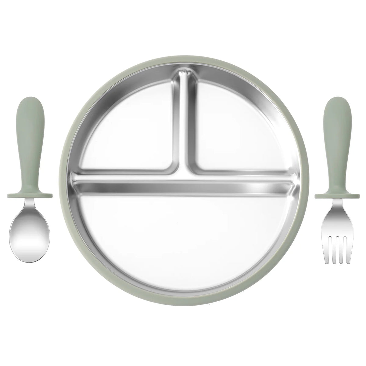 Kids Feeding Essentials – 3PCS Bowl, Spoon & Fork Set