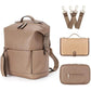 Infant & Baby PU Leather Diaper Bag – Nursing & Travel Friendly