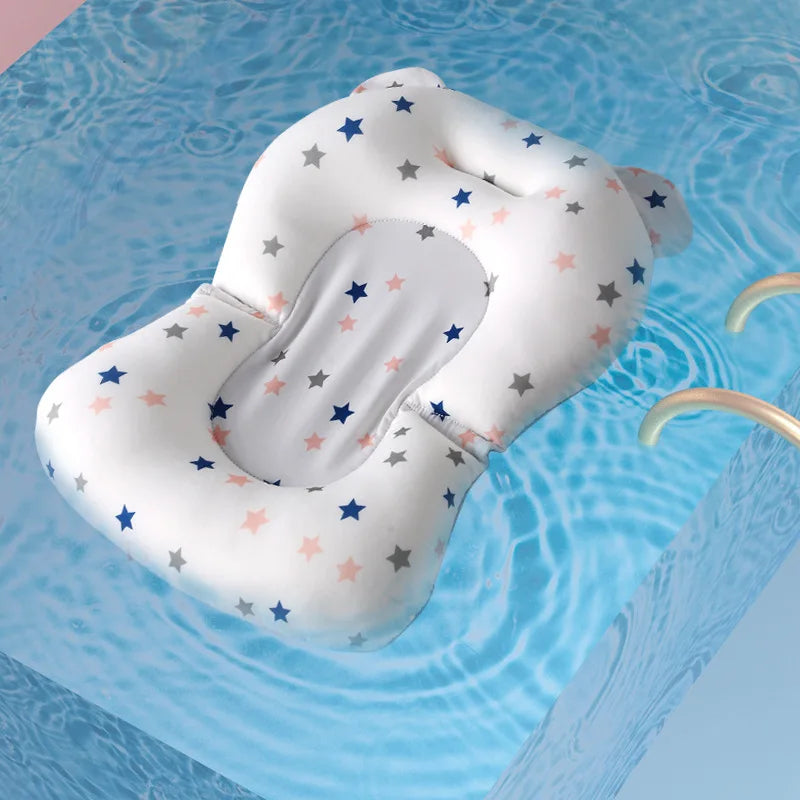 Coussin de bain doux pour bébé – Coussin de siège de baignoire antidérapant pour nourrissons