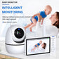 Babyphone avec caméra IPS 5 pouces, fonction panoramique et inclinaison, batterie 3500 mAh