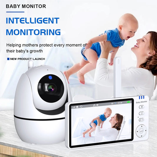 Baby Monitor 5″ IPS Camera Pan Tilt 3500mAh