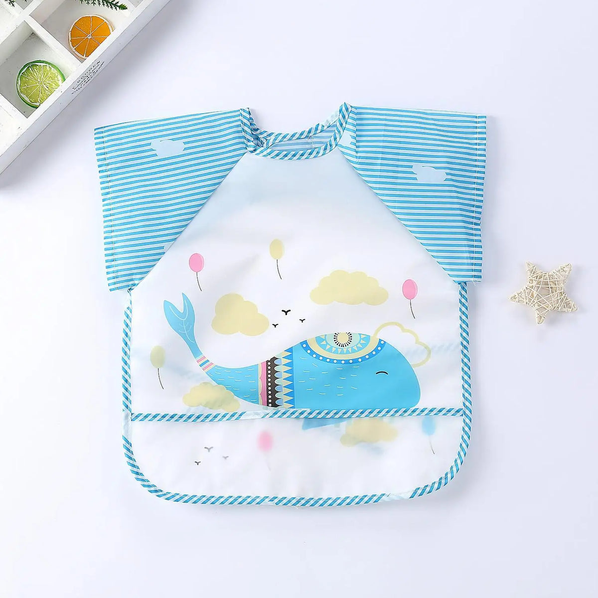 Cute Cartoon Waterproof Baby Feeding Bib (0–3Y)