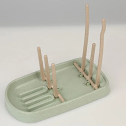 Baby Feeding Bottle Holder – Wheat Straw Drying & Storage Rack